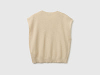 Sleeveless linen blend sweater - ucb_image_BS