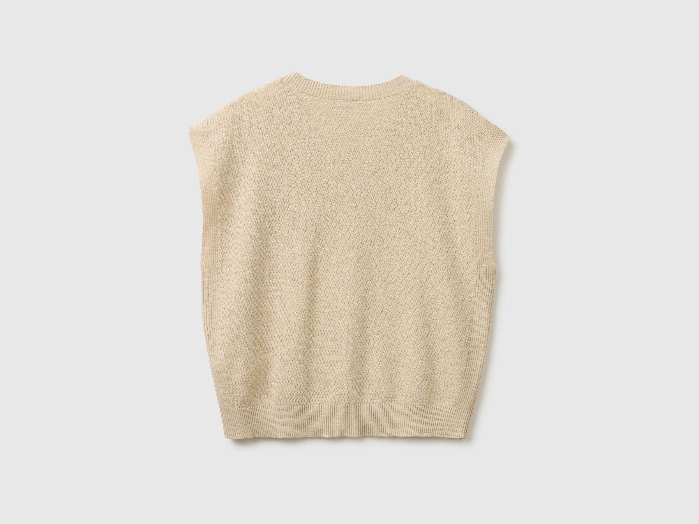 Sleeveless linen blend sweater - ucb_image_BS