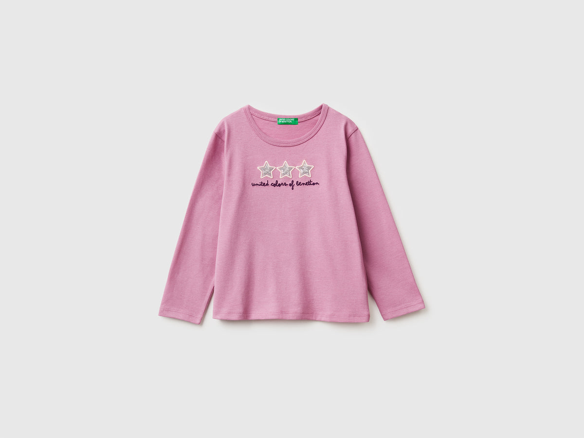T-shirt com estampa e lantejoulas - ucb_image_FS