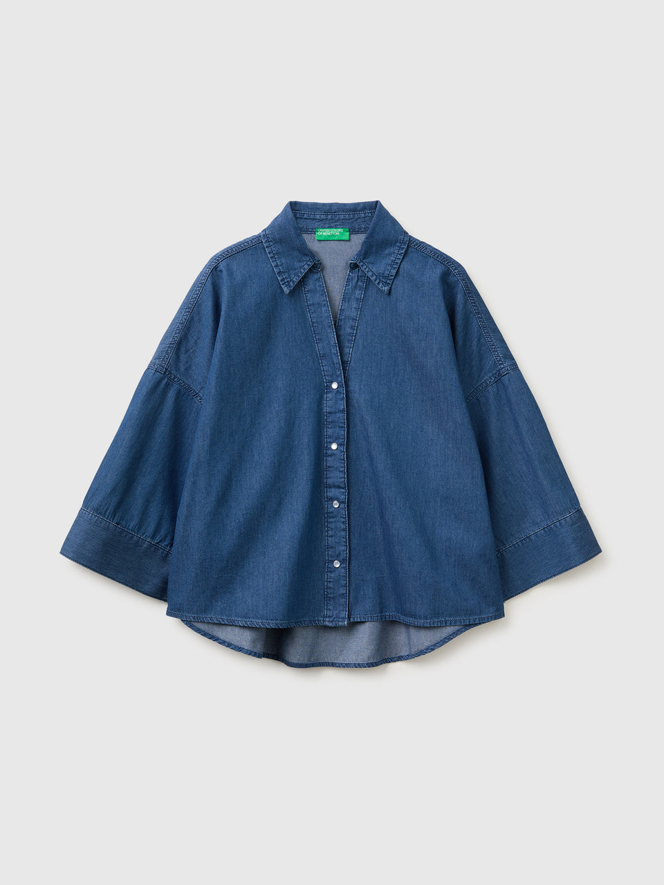 Camisa evasé em chambray - ucb_image_FS