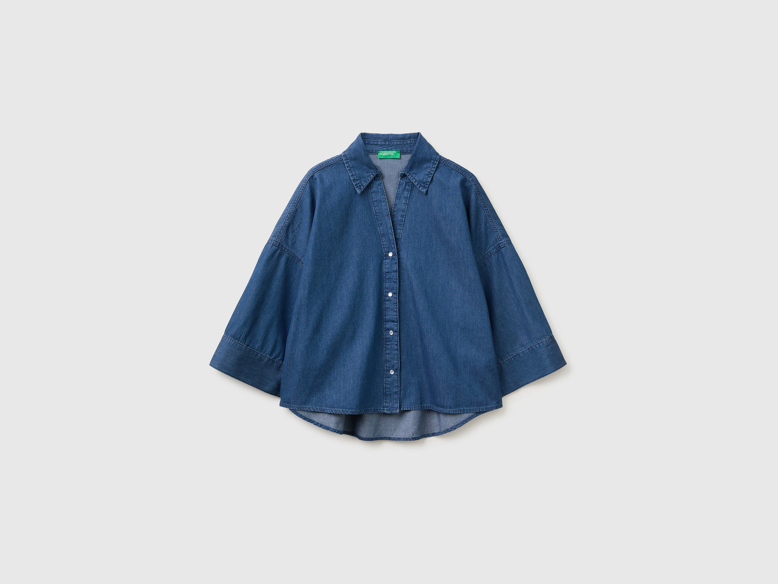 Flared chambray shirt - ucb_image_FS