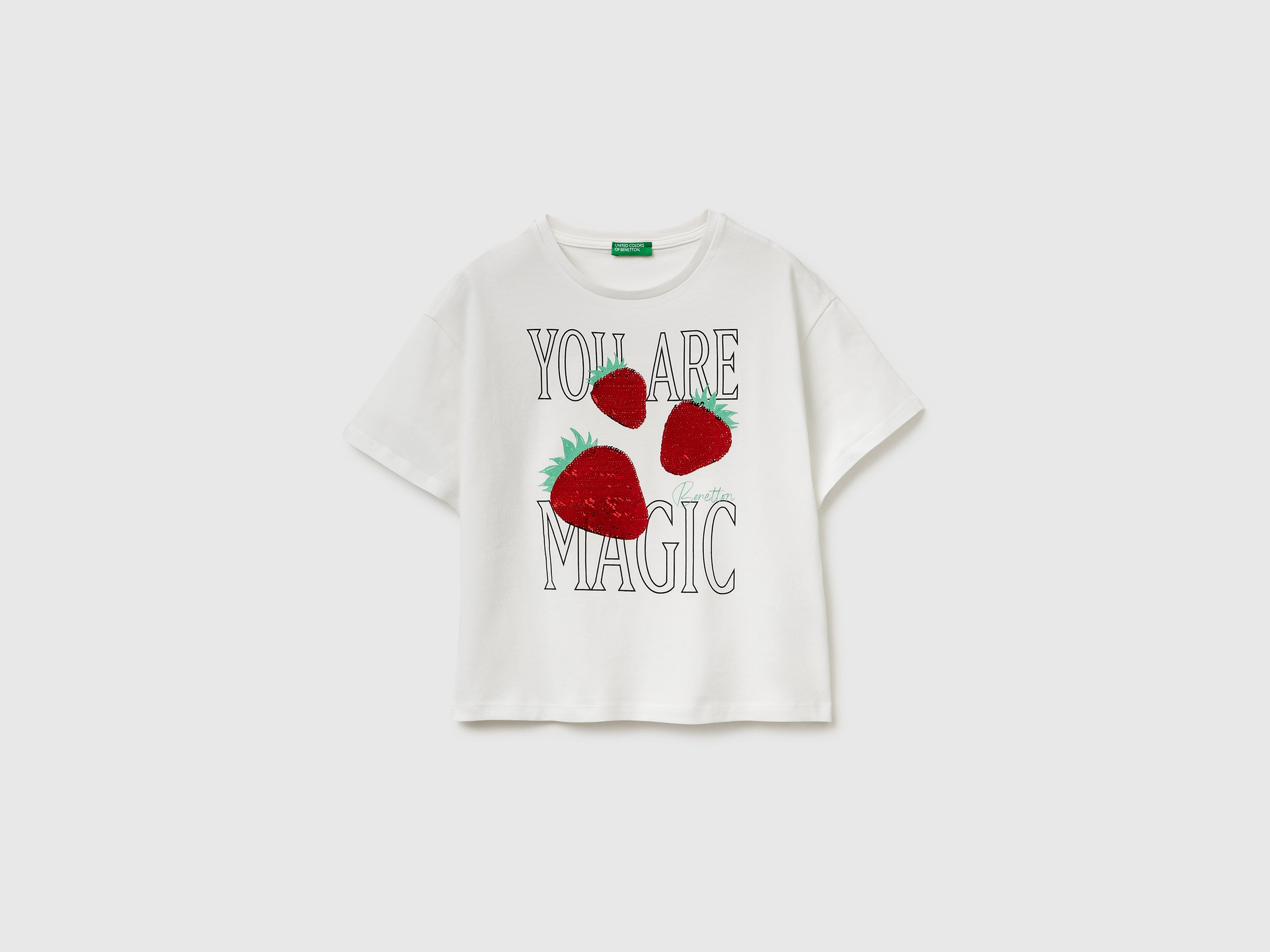 T-shirt with print and sequins - ucb_image_FS