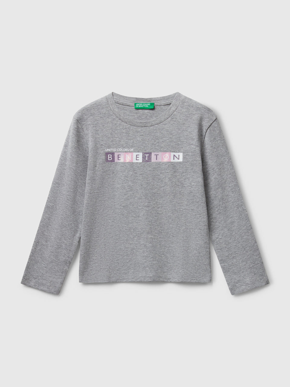 T-shirt com logótipo glitter em algodão - ucb_image_FS