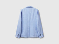 Blazer riscado em mistura de linho - ucb_image_BS