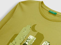 T-shirt com lantejoulas em algodão - ucb_image_DS1