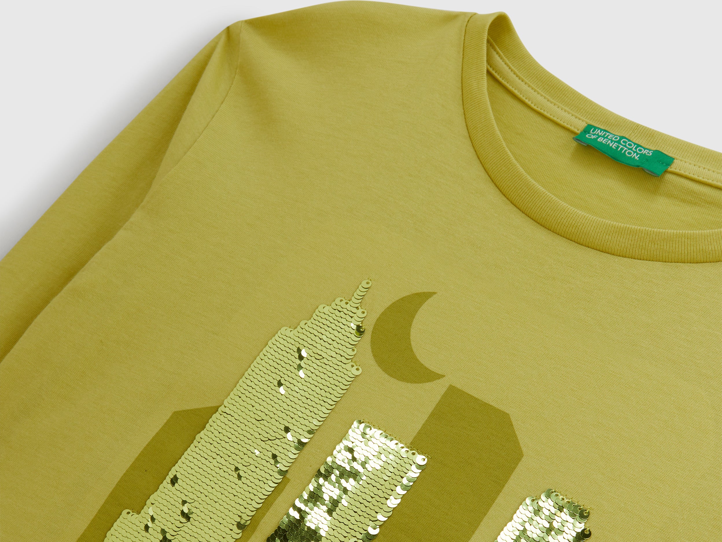 T-shirt com lantejoulas em algodão - ucb_image_DS1