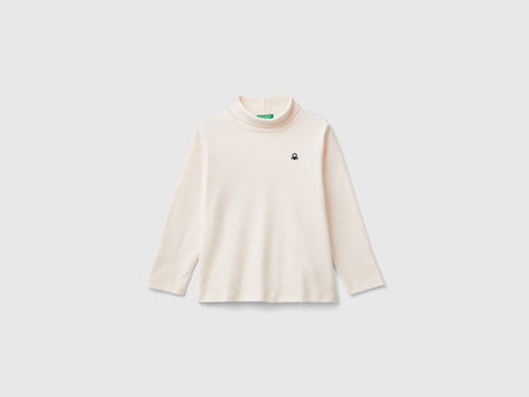 T-shirt de gola alta canelada - ucb_image_FS