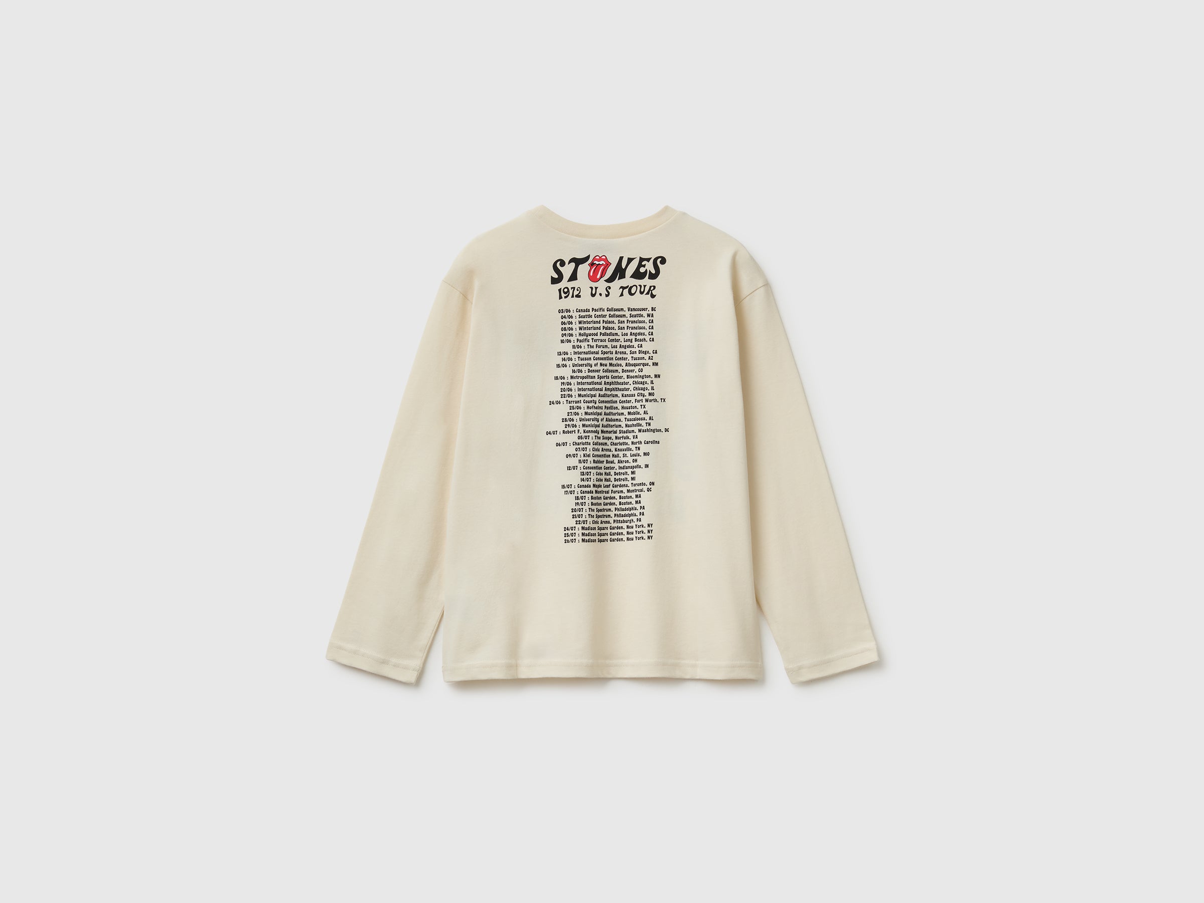 T-shirt "The Rolling Stones" com estampa à frente e atrás - ucb_image_BS