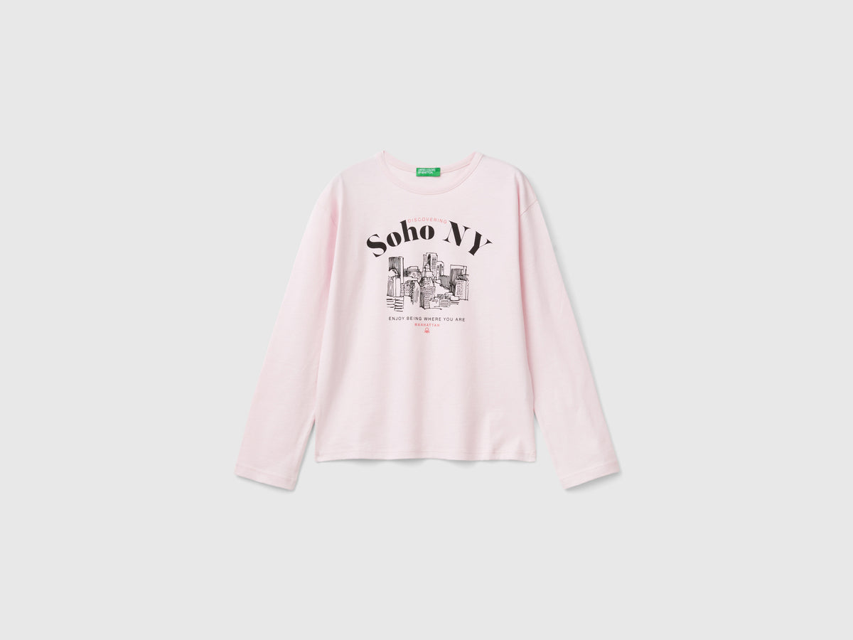 T-shirt com estampa slogan - ucb_image_FS