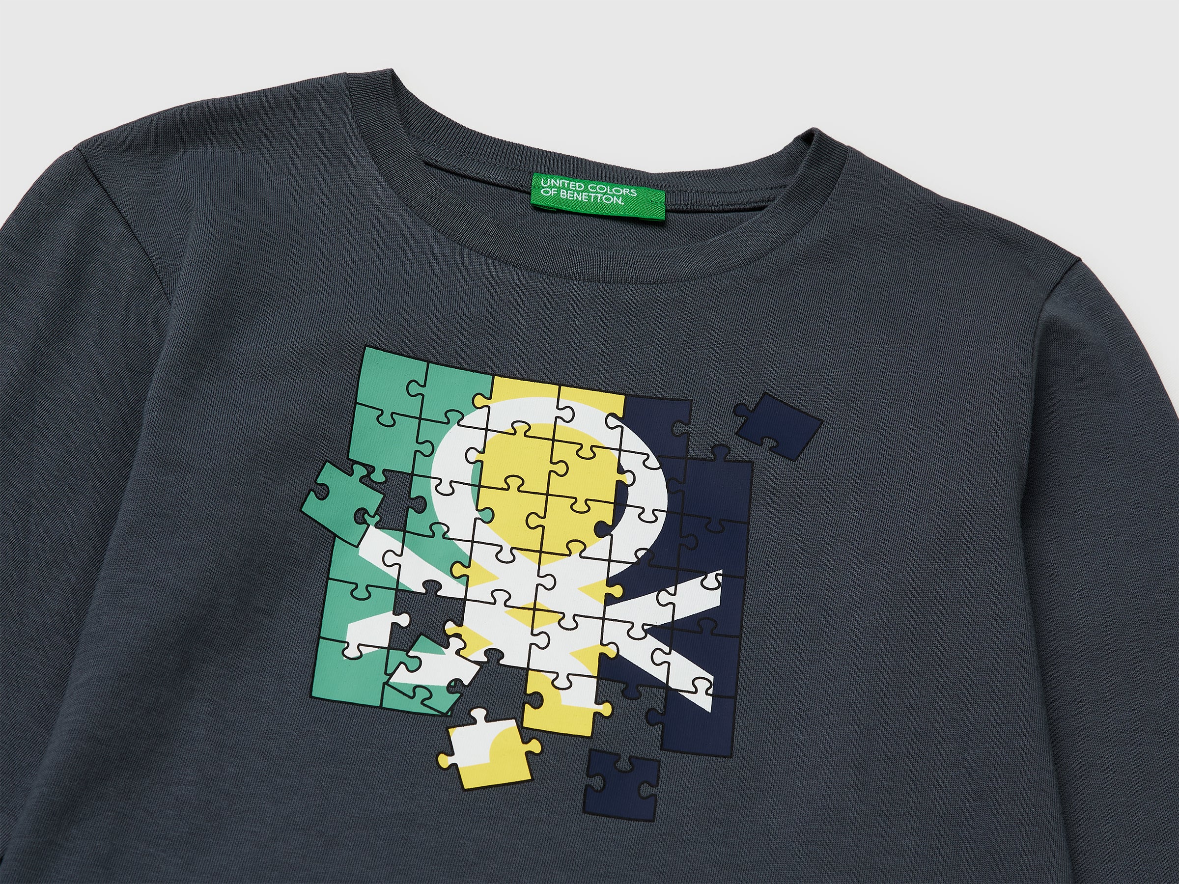 T-shirt in organic cotton with logo print - ucb_image_DS1