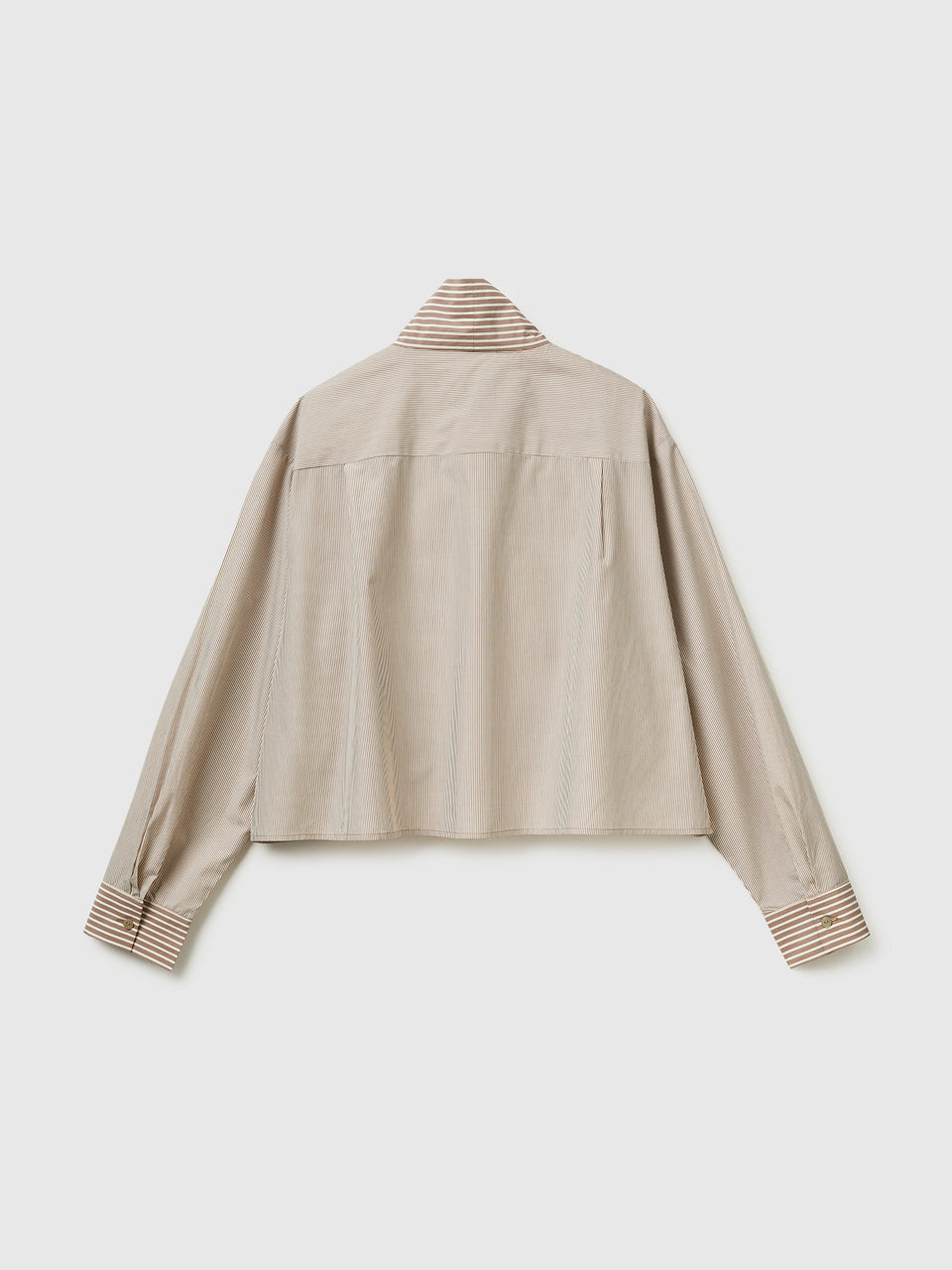 Striped crop shirt with bow - ucb_image_BS