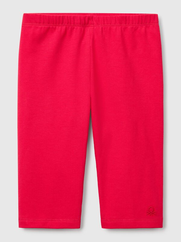 Legging 3/4 en coton stretch Filles