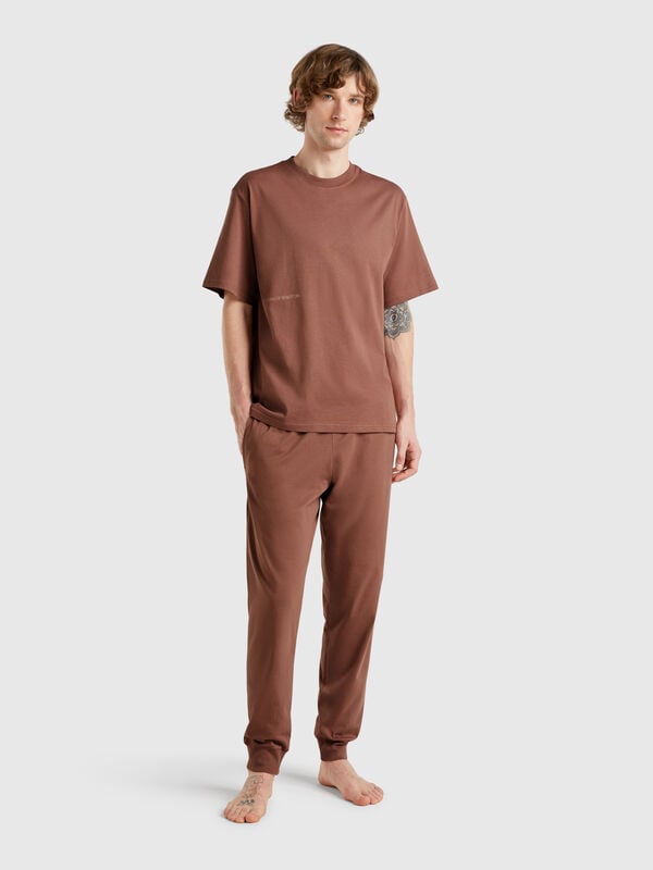 Pantalon avec élastique logotypé Homme