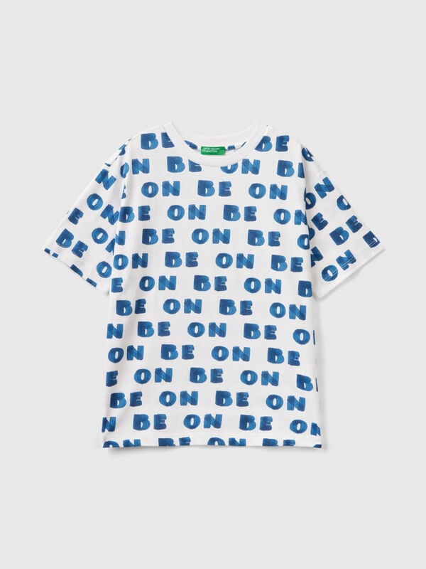 T-shirt à motif "BE ON" Garçon