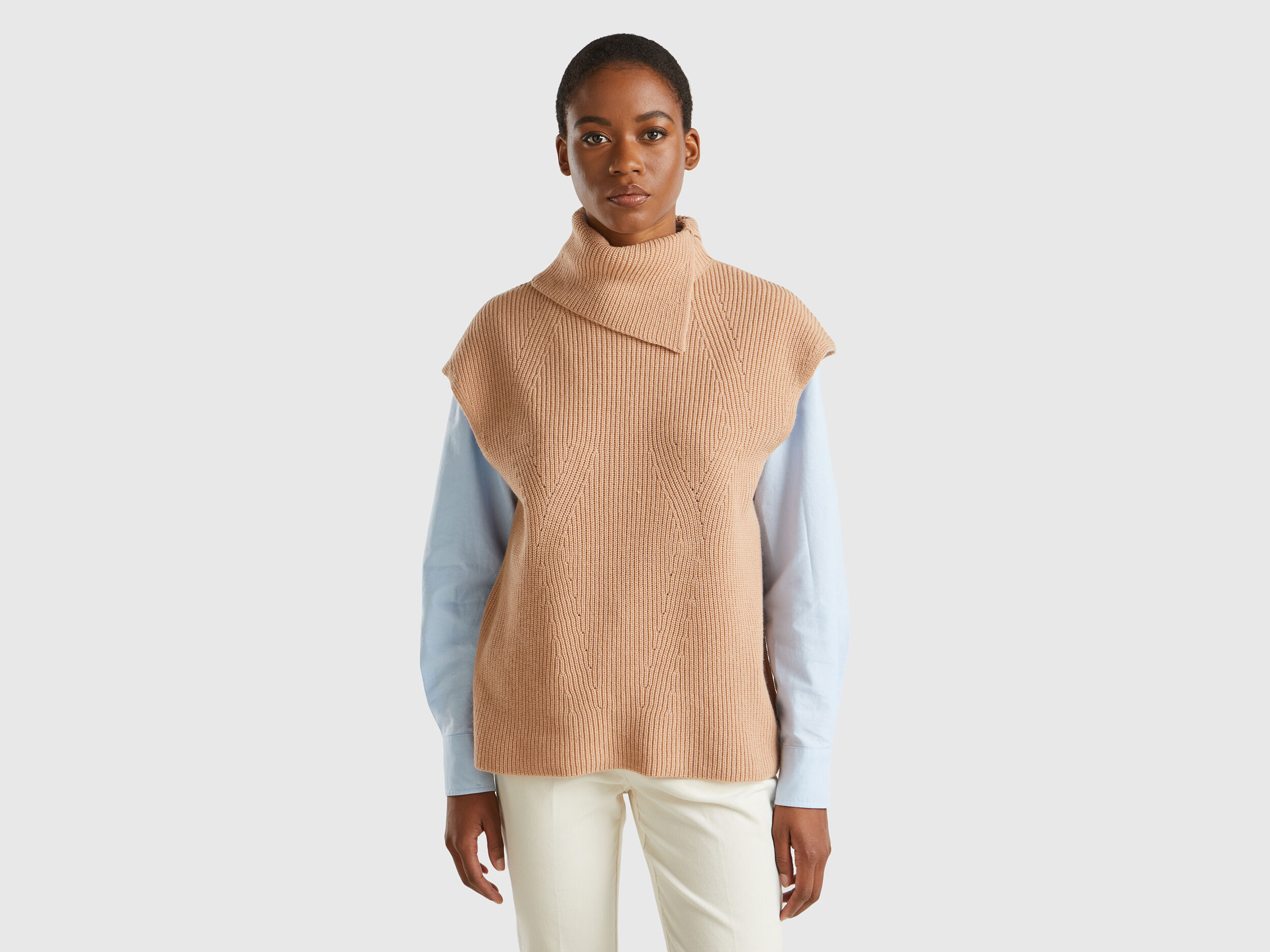 Pulls sans manches Femme Nouvelle Collection 2024 Benetton