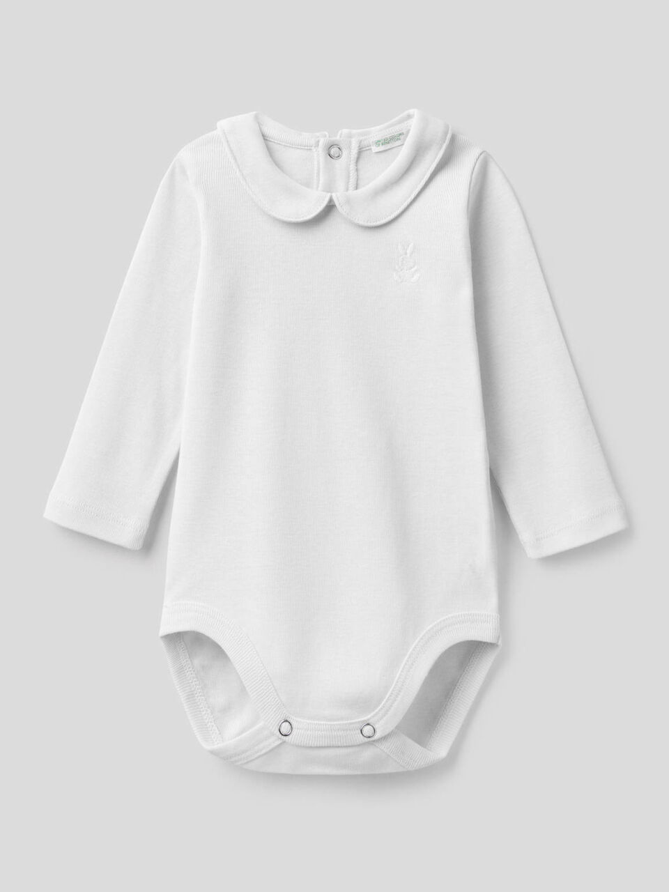 Body avec col en coton bio image number 1