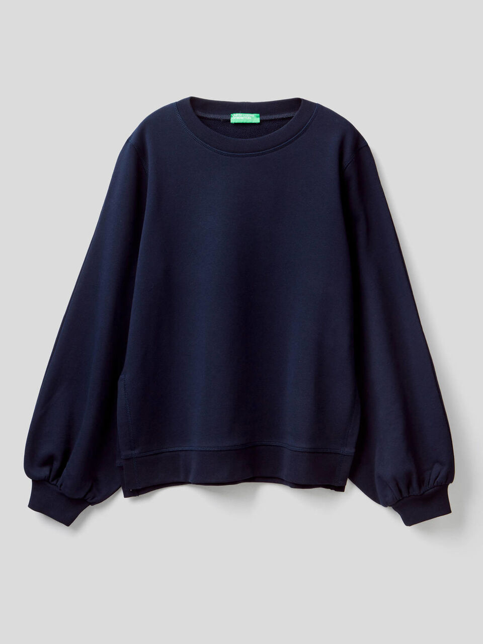 Sweat en coton avec manches bouffantes image number 1