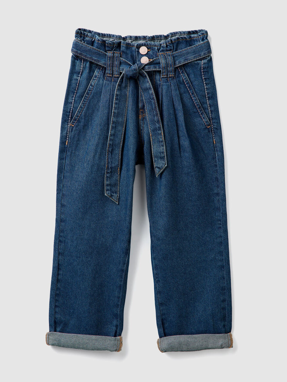 Pantalon à taille haut en denim image number 1