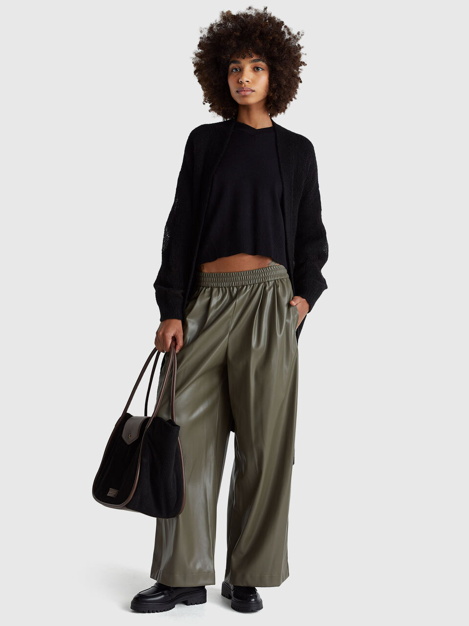 V NECK SWEATER L/S Femme image number null