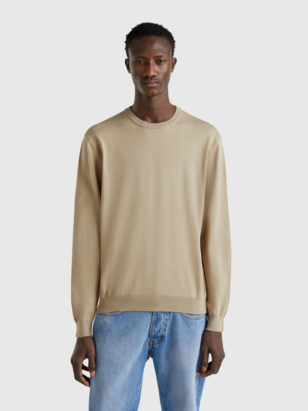 Pull 100 % coton à col rond Homme