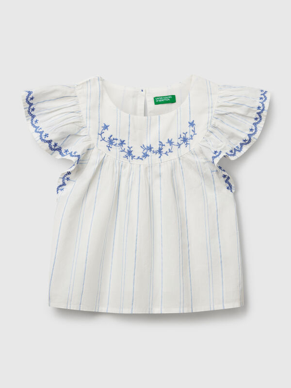 Blouse avec broderie florale Filles