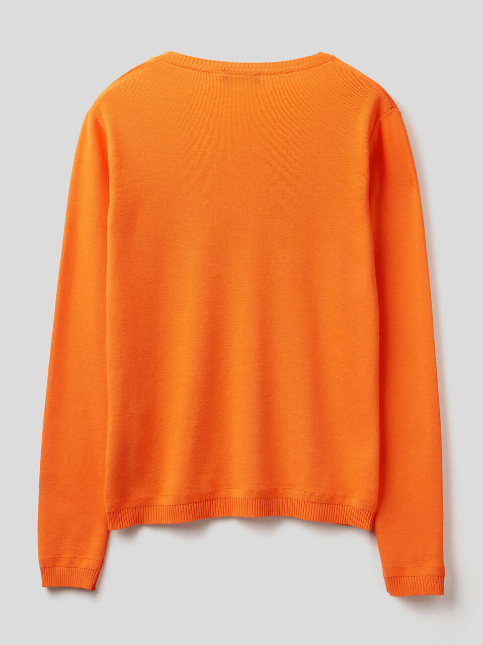 Pull col rond en pur coton image number 2