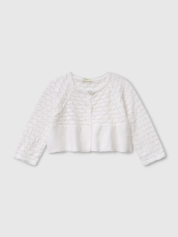Cardigan travaillé en lin mélangé Naissancede
