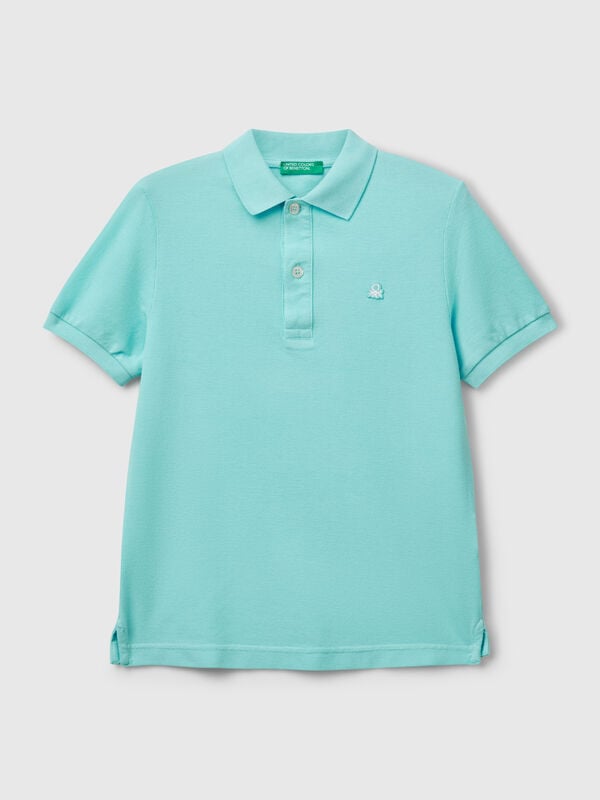 Polo slim en pur coton Garçon