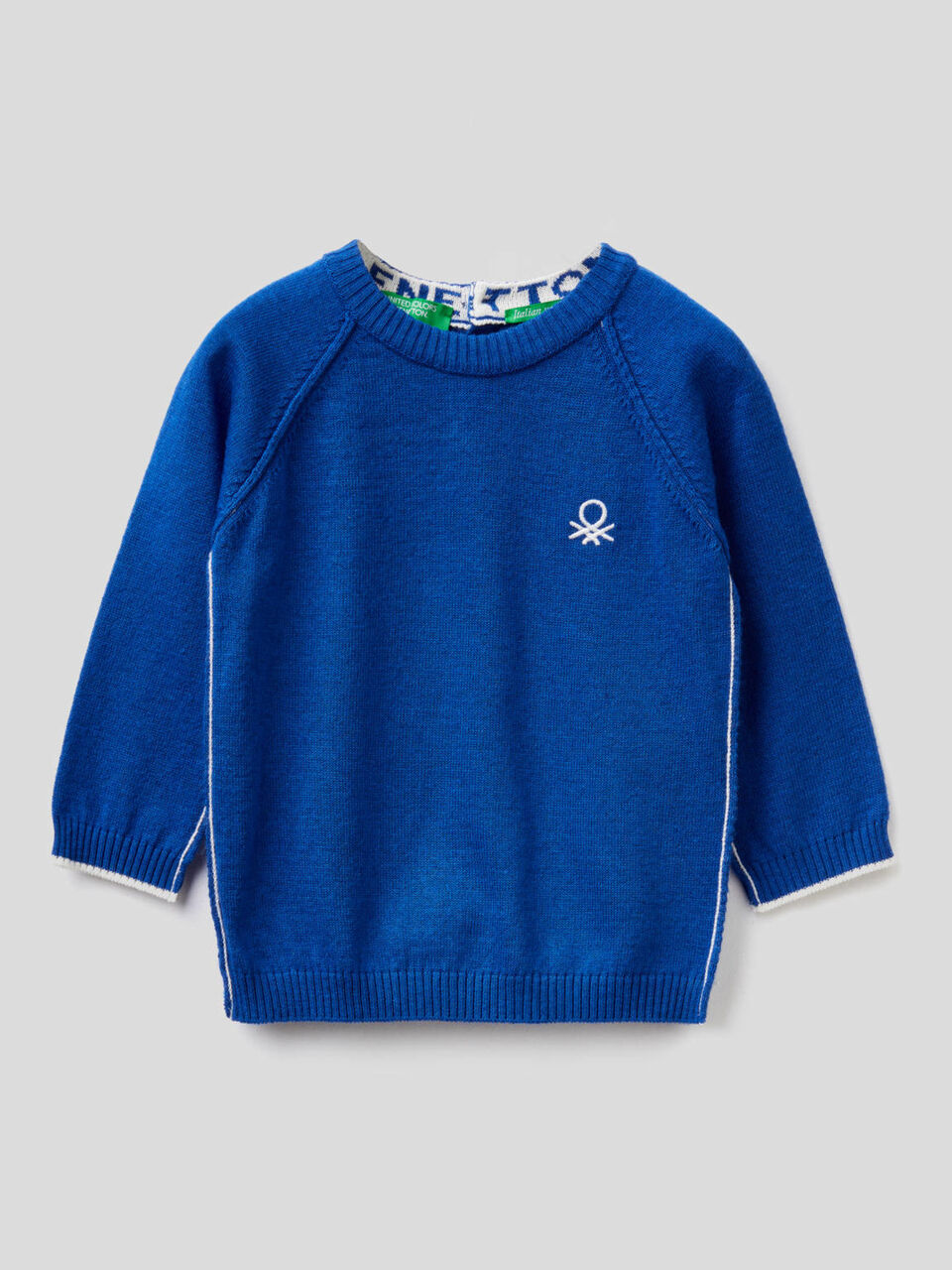 Pull col rond avec manches raglan image number 1