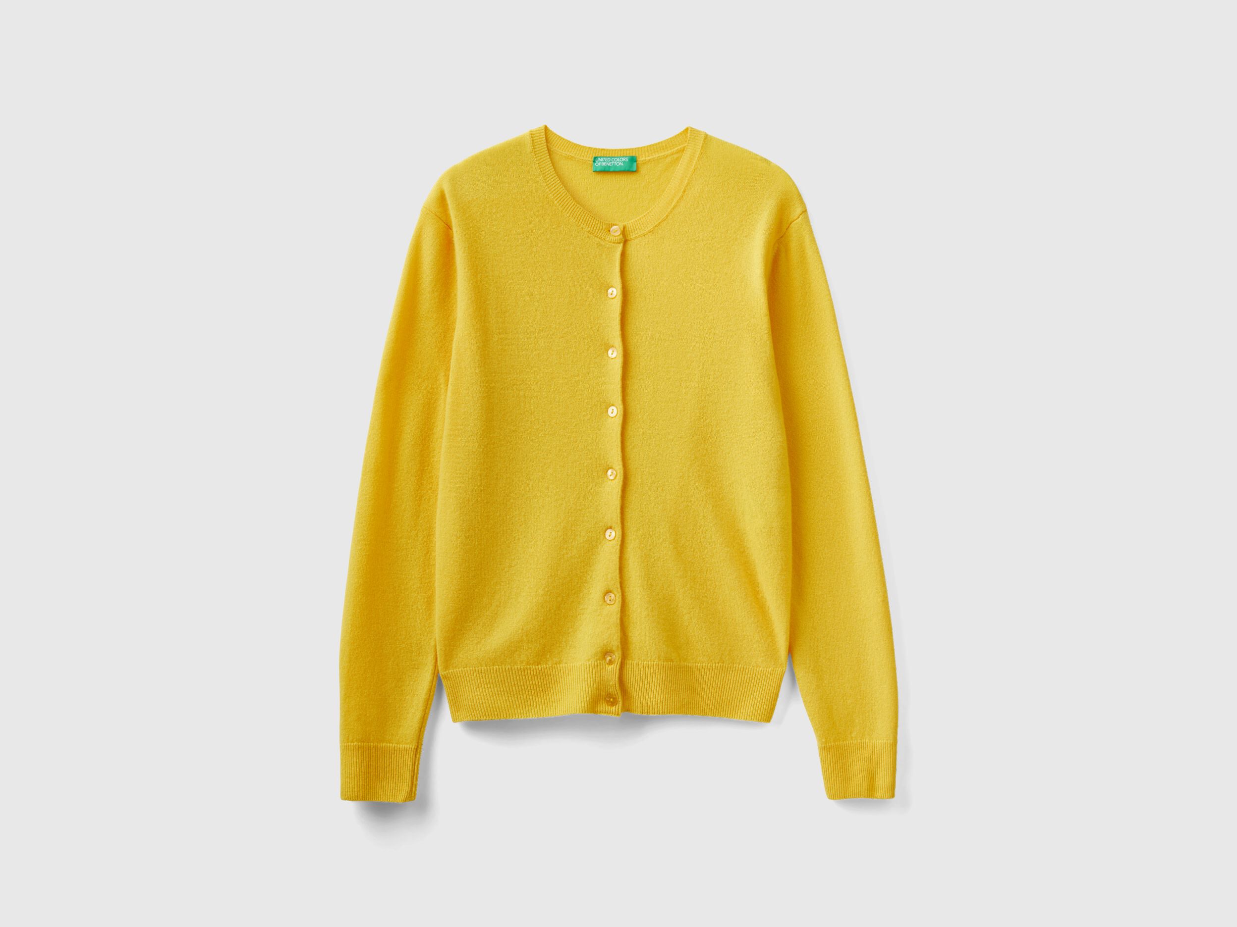 Gilet laine 2025 jaune