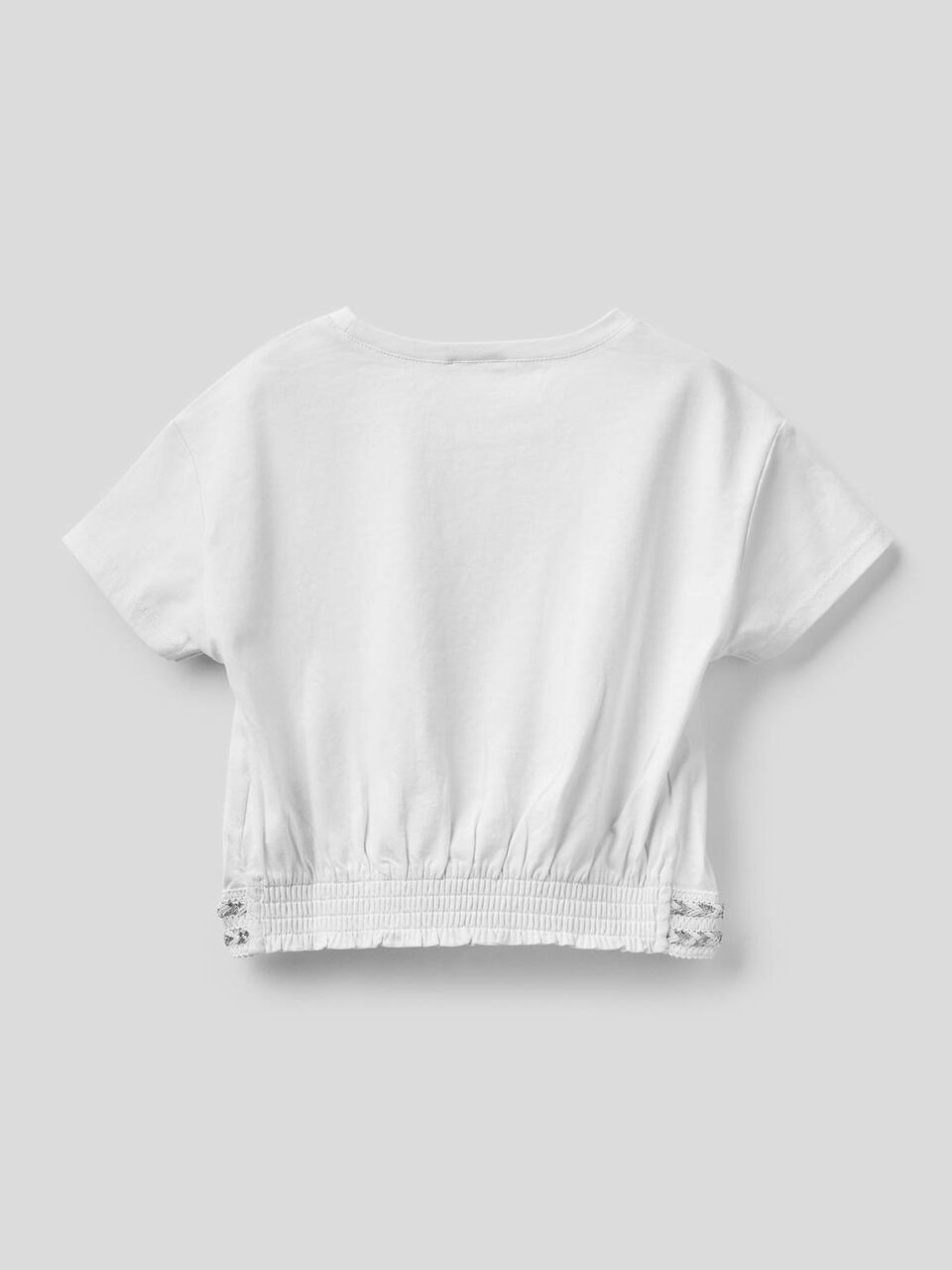 T-shirt en coton avec coupe cropped image number 2