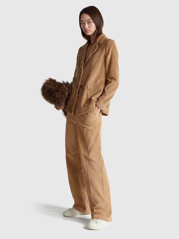 Blazer en velours côtelé Femme