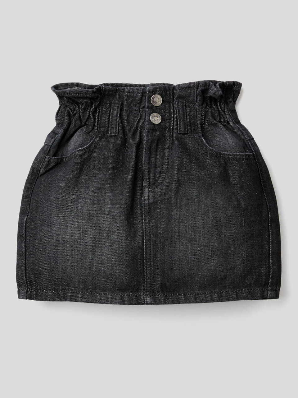 Jupe en jeans avec taille froncée image number 1