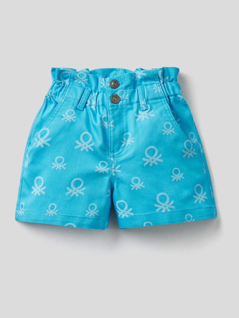Short à taille haute à logo image number 1