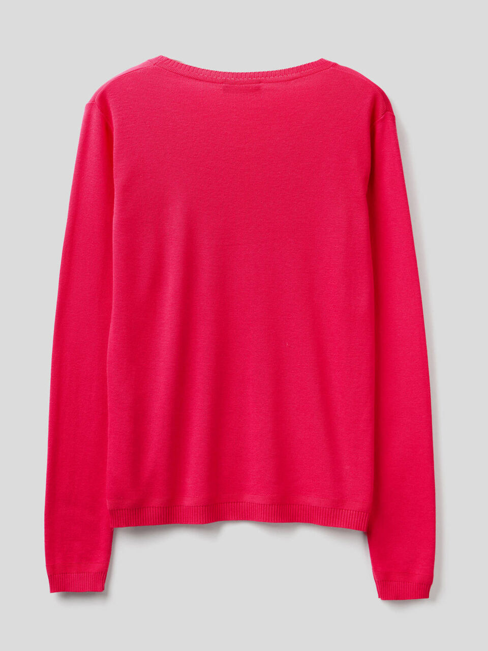 Pull col rond en pur coton image number 2