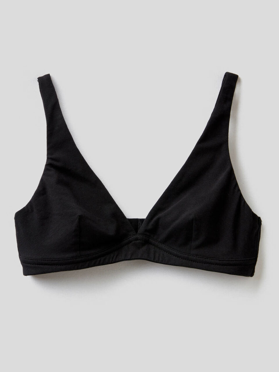 Soutien-gorge triangle en coton bio stretch image number 1