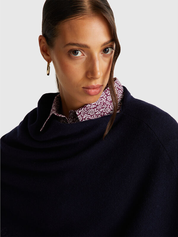 Cape en mélange de cachemire Femme