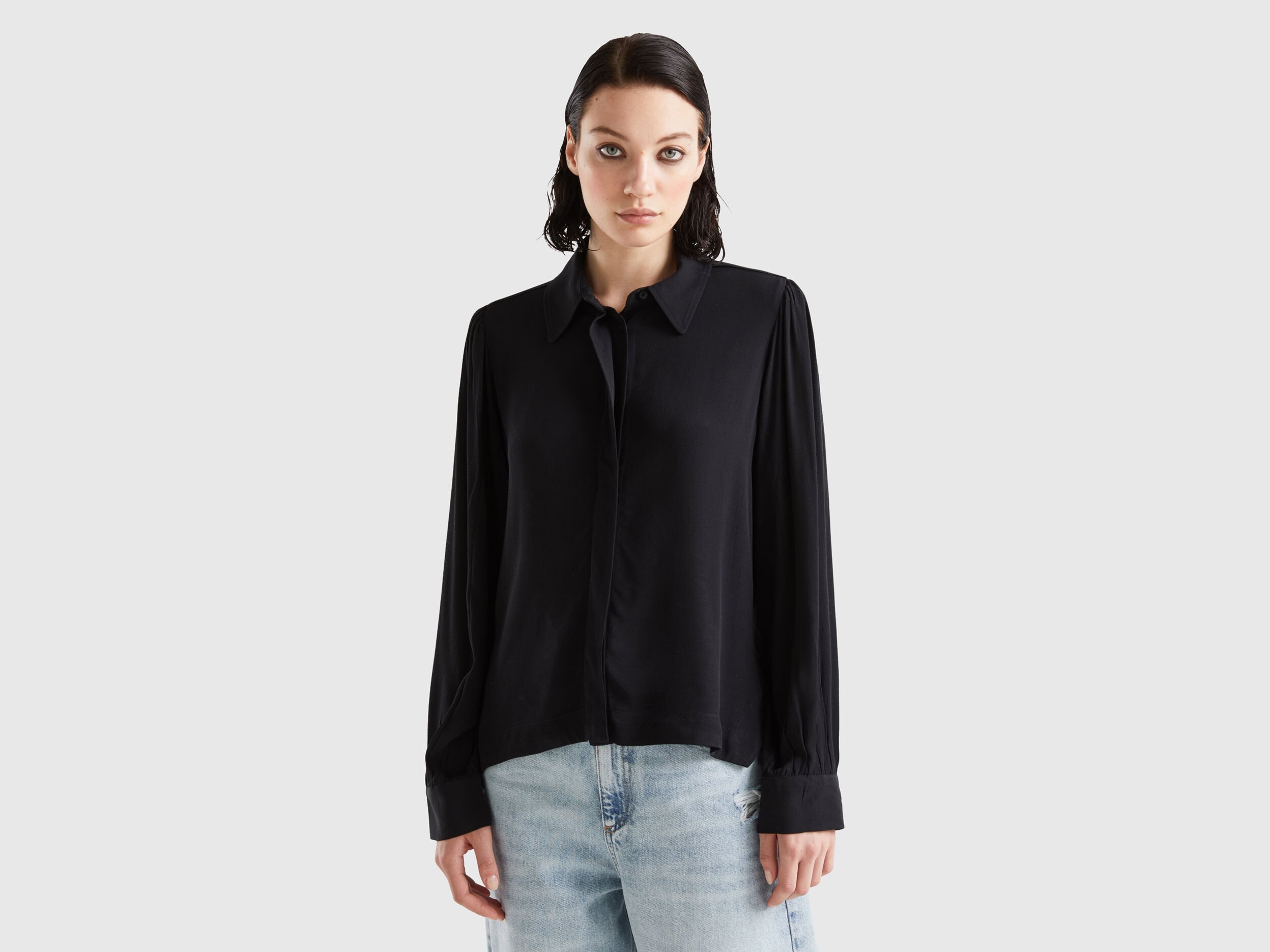 Benetton chemise femme outlet