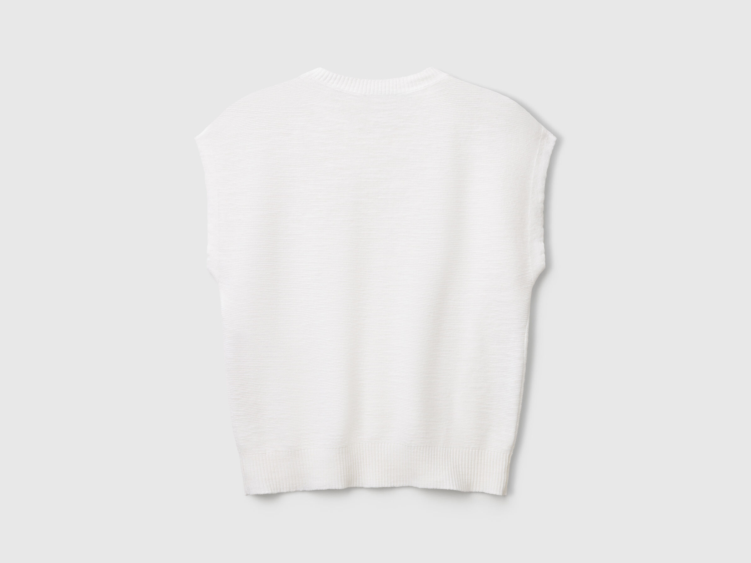 SLEEVELESS SWEATER Femme image number 4