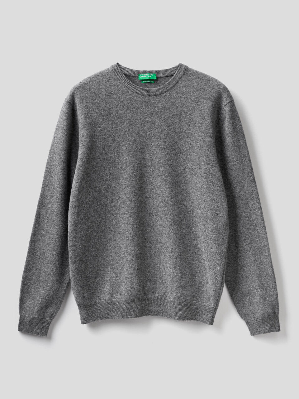 Pull col rond en pure laine vierge image number 1