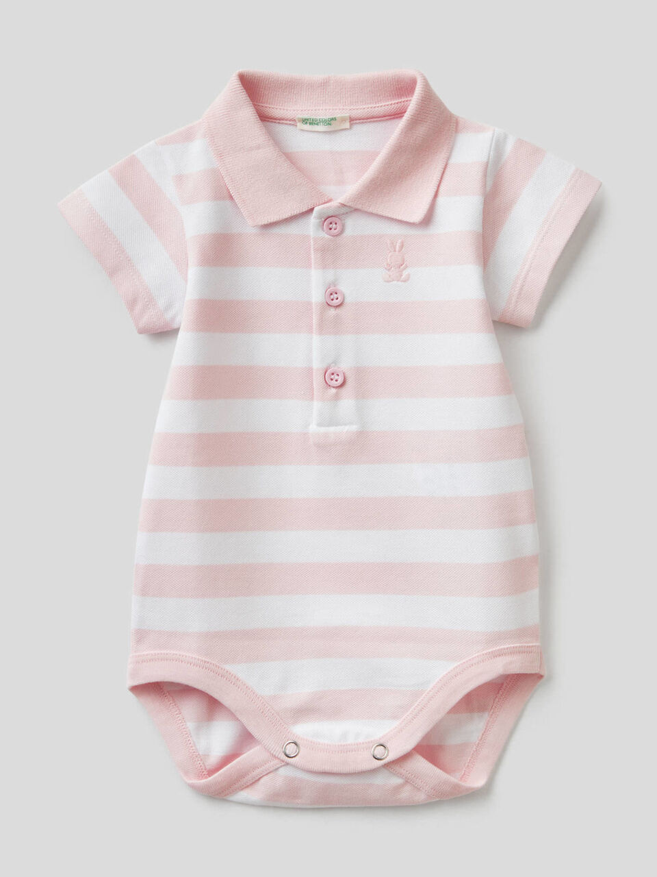 Body polo en coton stretch image number 1