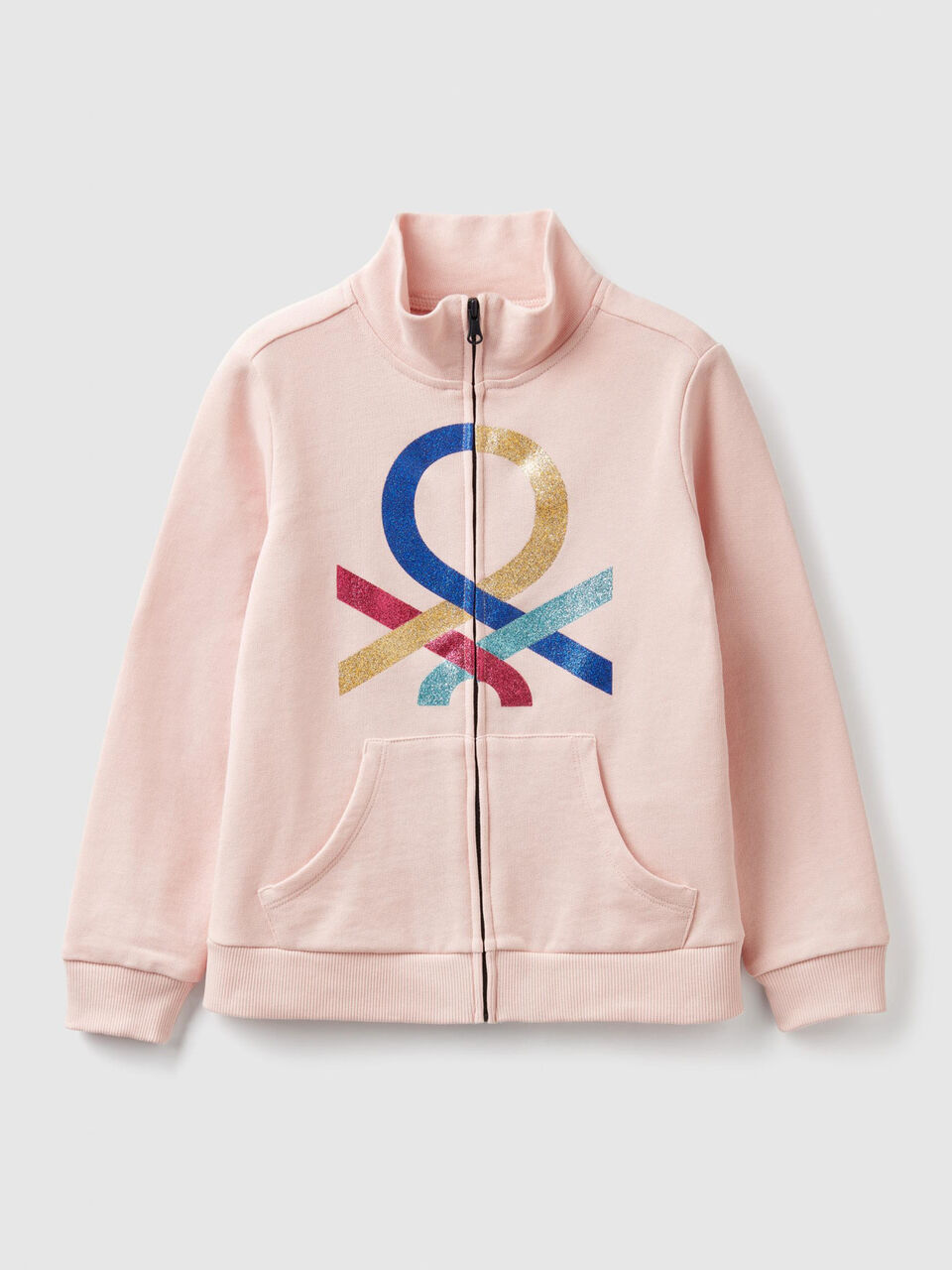 Sweat avec zip et logo image number 1