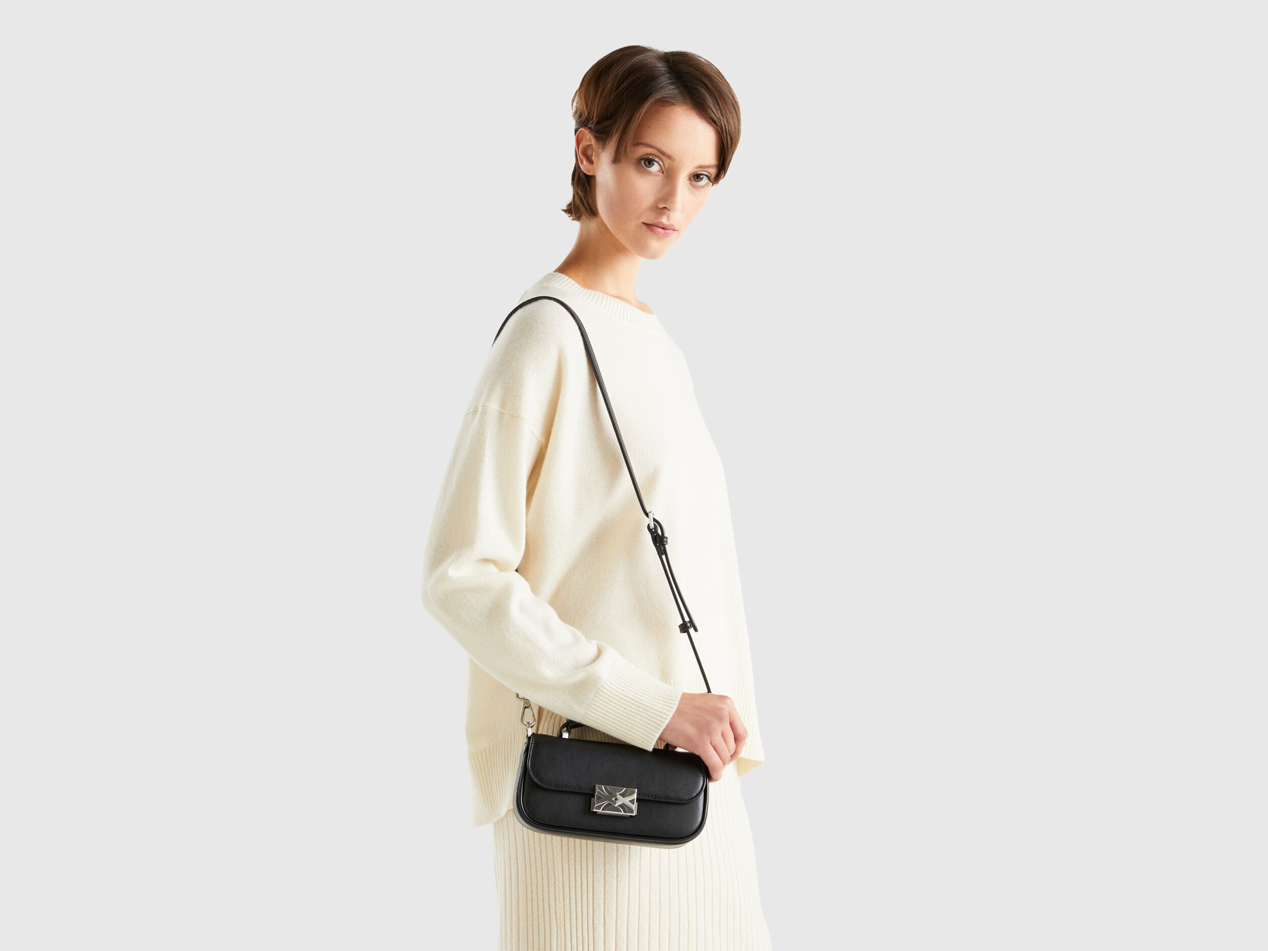 Petit sac noir Noir Benetton