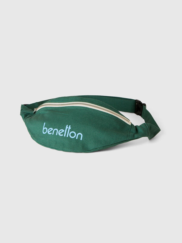 Sac banane vert militaire en pur coton