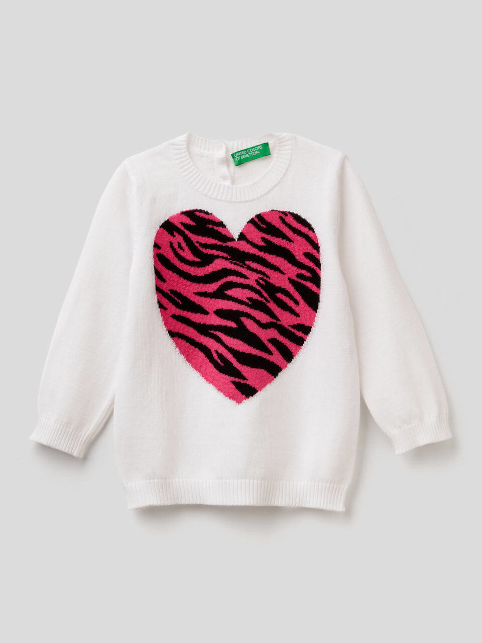 Pull en coton avec intarsia image number 1