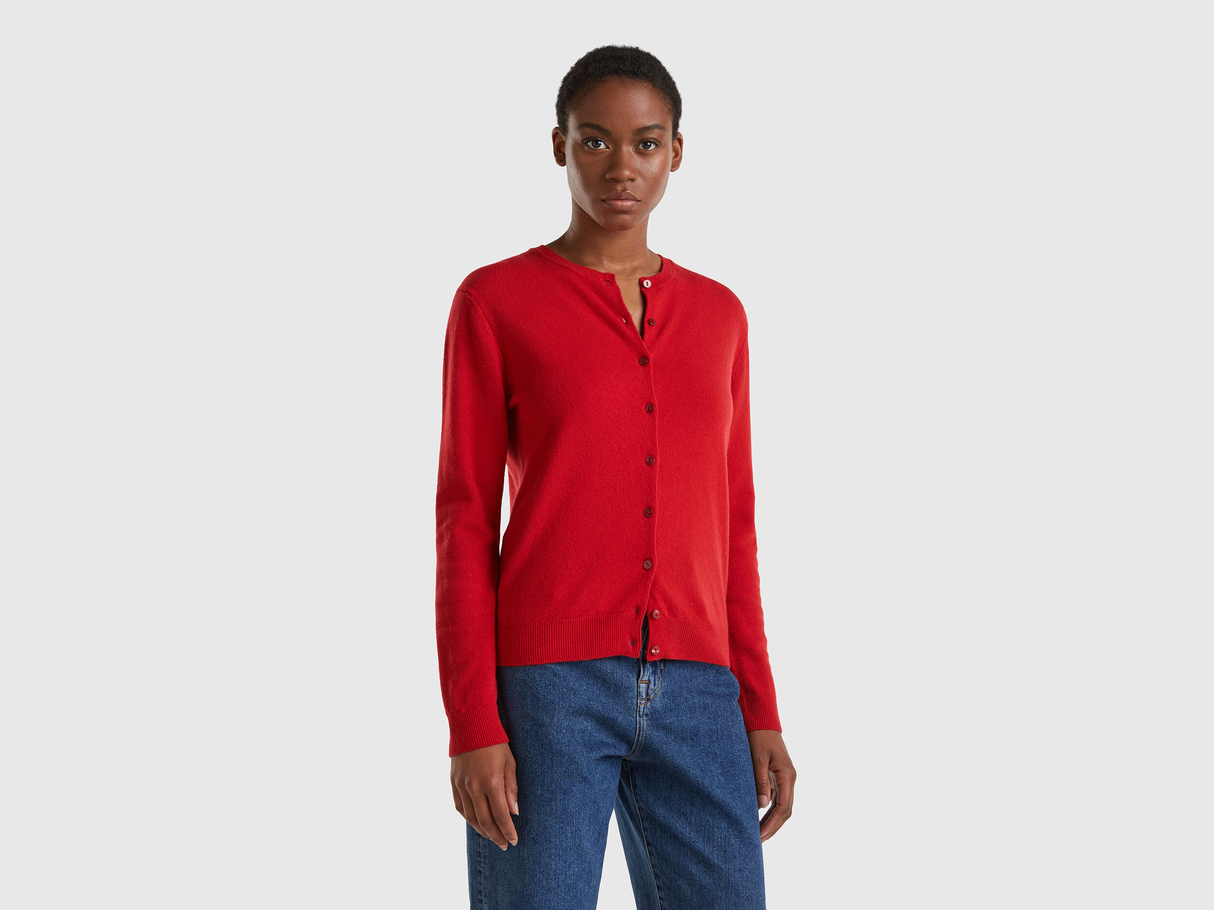 Gilet laine rouge clearance