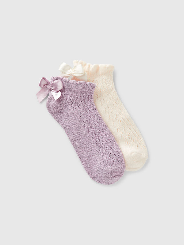 Chaussettes courtes avec noeud Filles