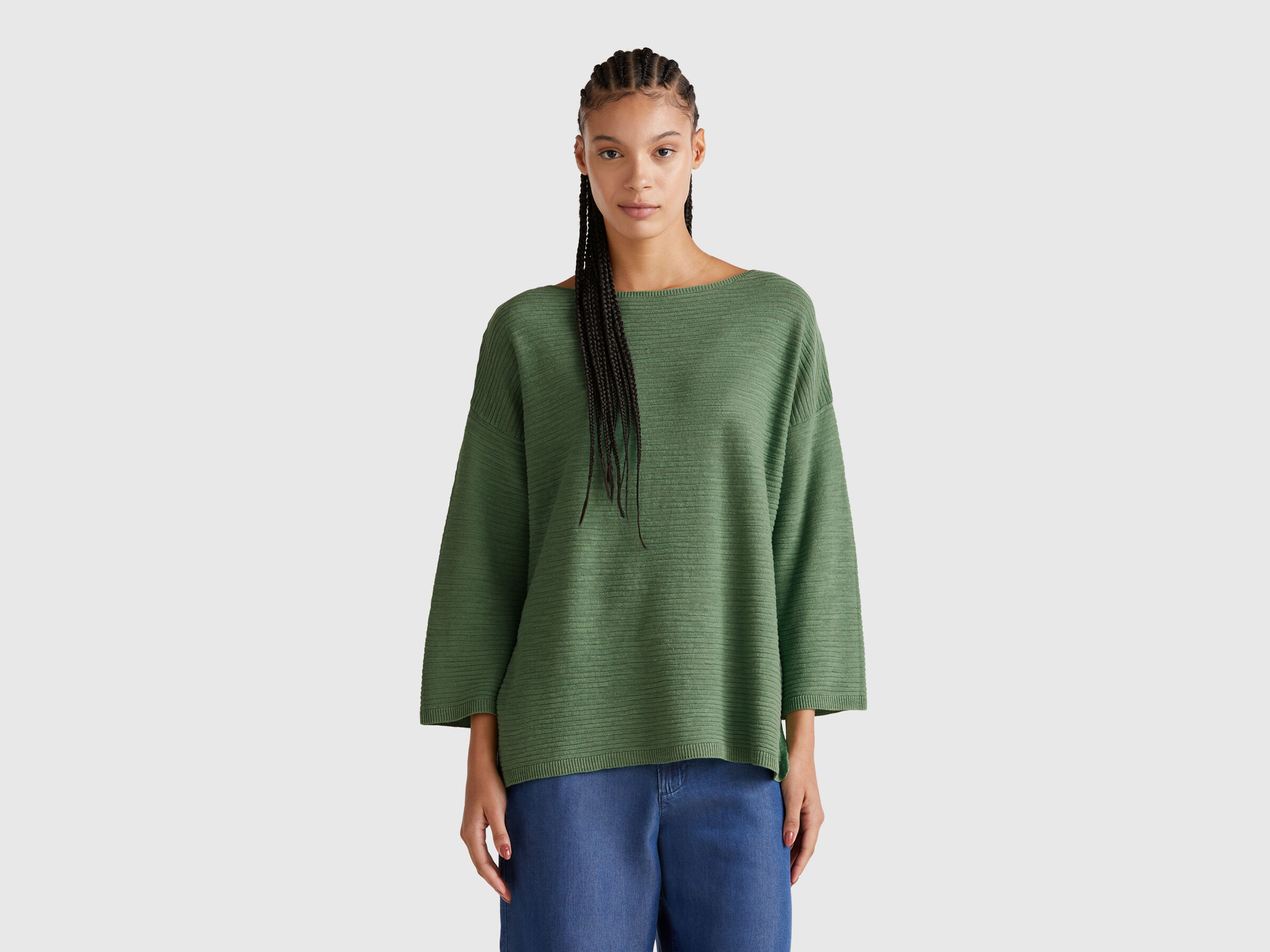 BOAT-NECK SWEAT.L/S Femme image number 0