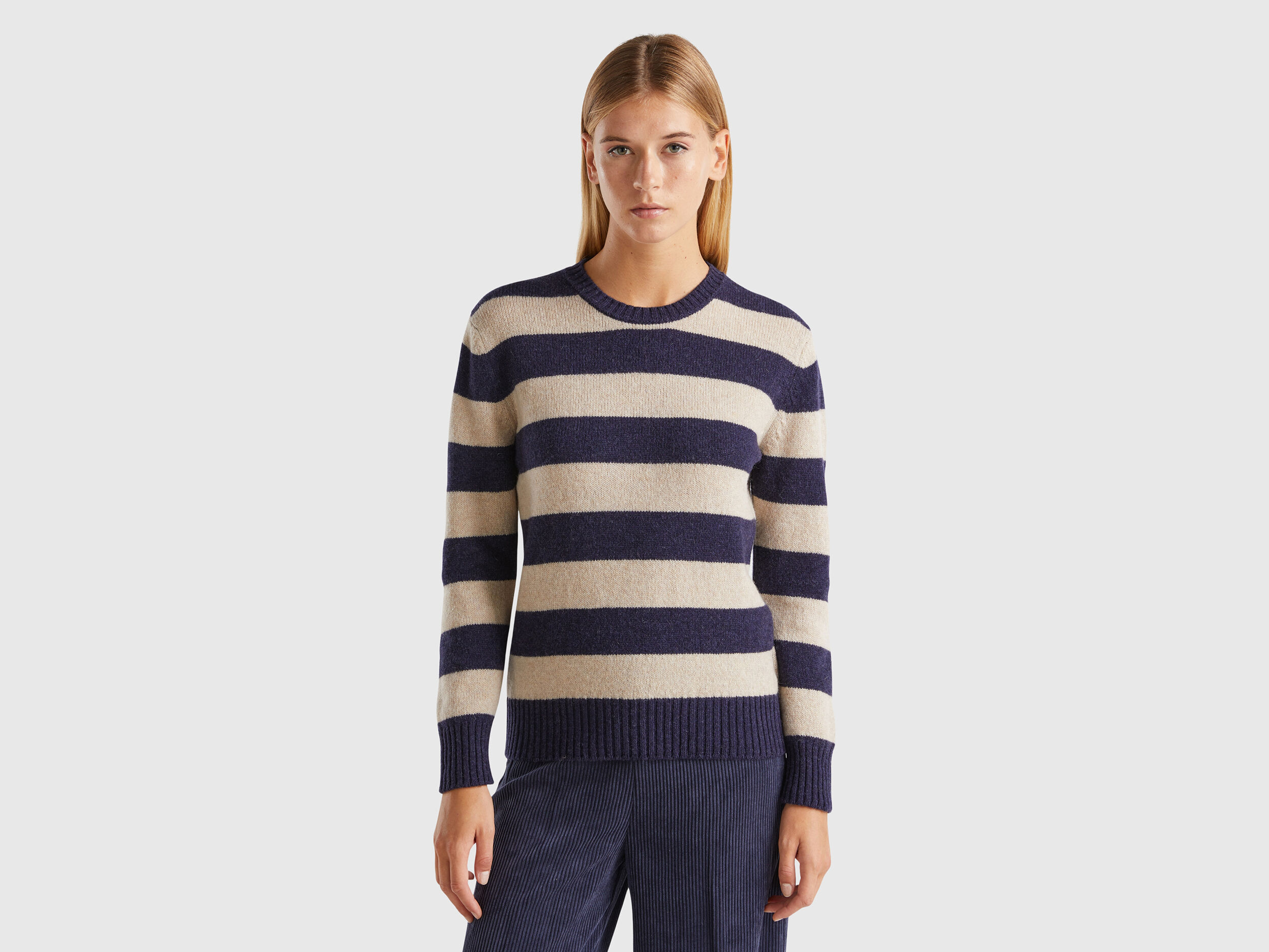 Maille Iconique Laine Shetland Femme 2024 Benetton