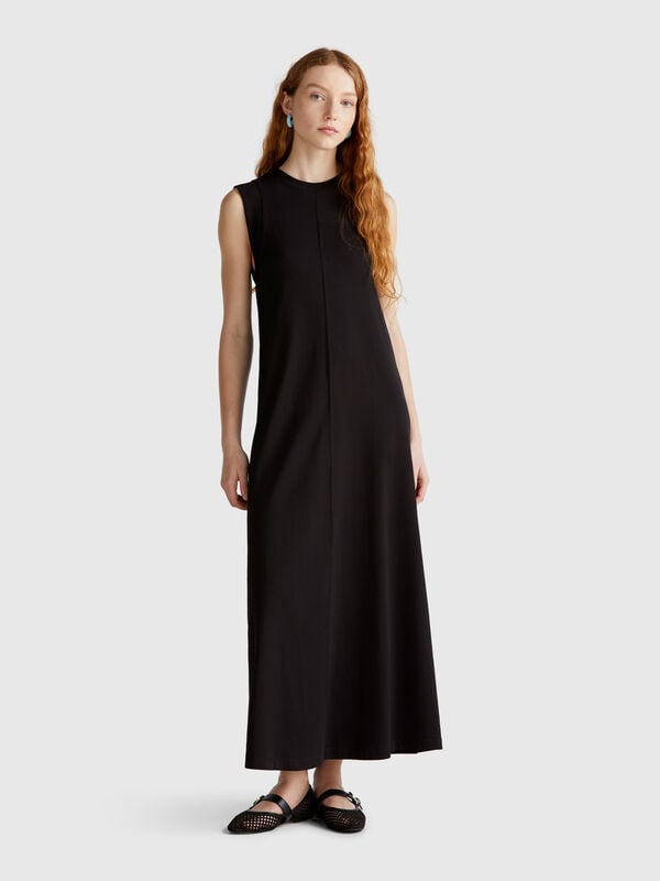 Robe sans manches en pur coton Femme